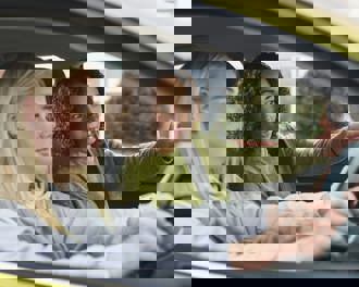 Learner driver with instructor