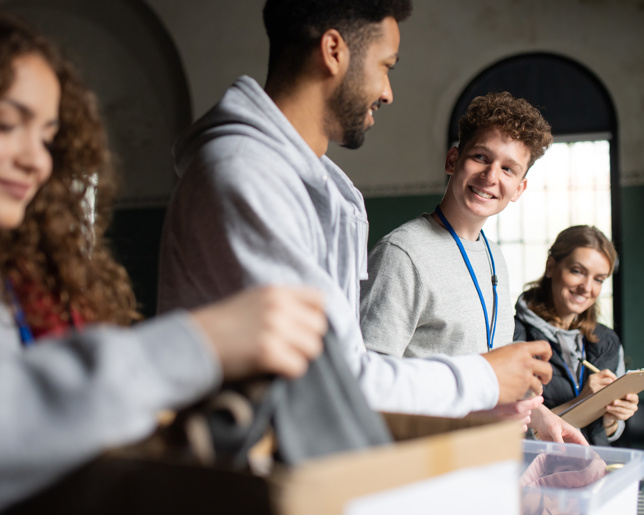 Community charity donation center