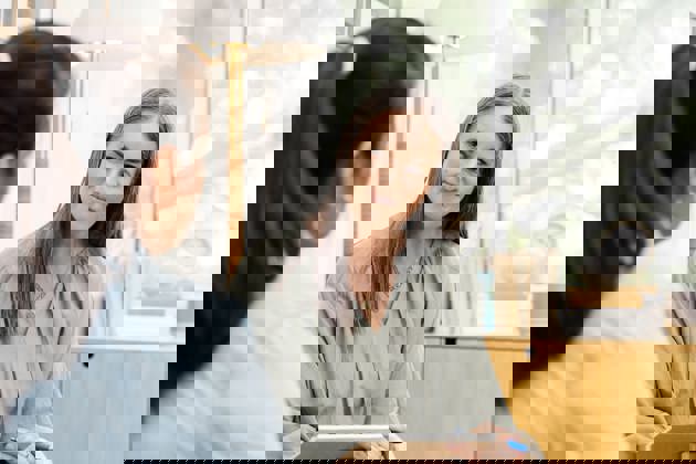 Counselor listening to client